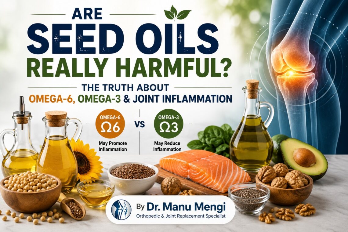 Are seed oils harmful? Understanding omega-6, omega-3 fatty acids and their impact on joint inflammation and overall health